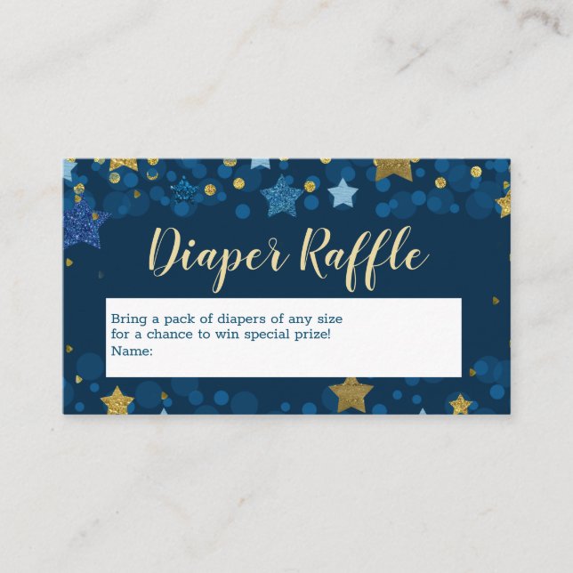 Carte D'accompagnement Au-dessus de la lune Marine Baby shower bleu Déche (Devant)