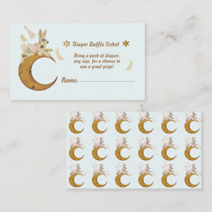 Carte D'accompagnement Au-dessus du Baby shower de la Lune Déchets Raffle