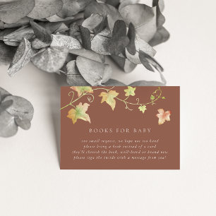 Carte D'accompagnement Automne Feuilles Automne Baby shower Demande de ré