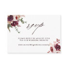 Automne Romance Floral Site Mariage RSVP