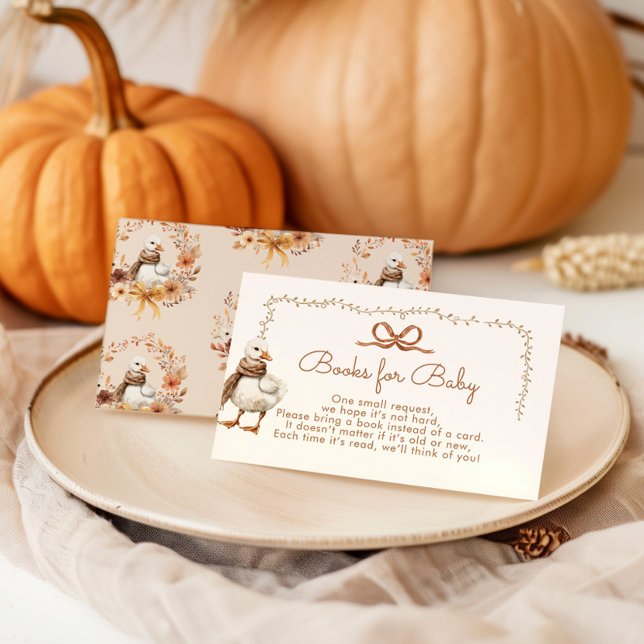 Carte D'accompagnement Automne Silence Goose Books for baby ticket (Créateur téléchargé)