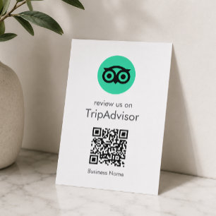 Carte D'accompagnement Avis Tripadvisor   Code QR de l'avis sur l'entrepr