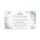 Baby Blue Silver Floral Quinceanera Détails