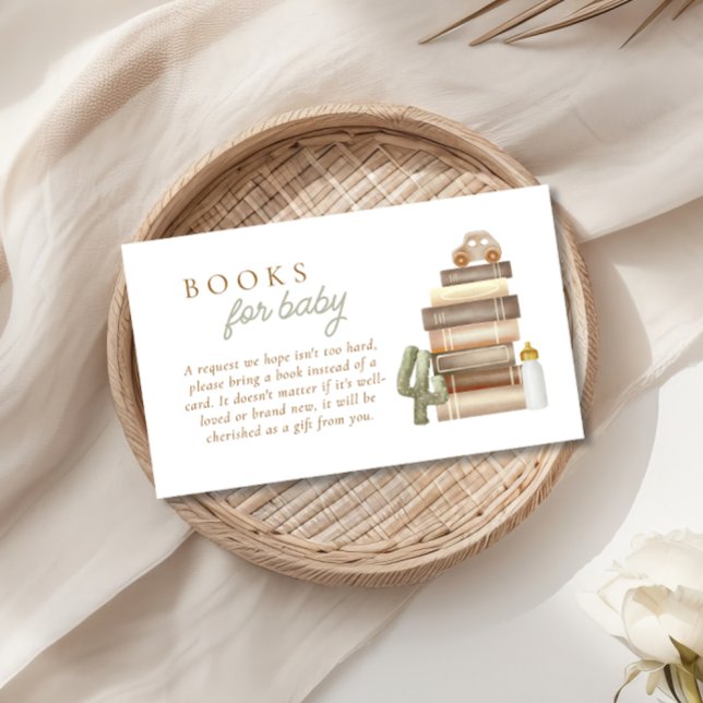 Carte D'accompagnement Baby Boy Clothesline Boho Books for Baby Boy (Créateur téléchargé)