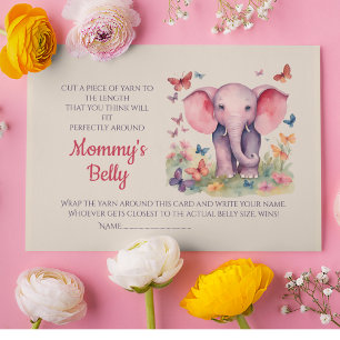 Carte D'accompagnement Baby Bump Baby shower Jeu Devinez la taille du ven