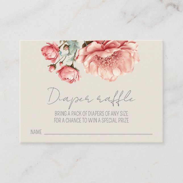 Carte D'accompagnement Baby in Bloom Fleur sauvage Baby shower Lilac (Devant)