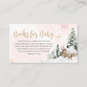 Carte D'accompagnement Baby It's Cold Outside Girl Livres d'hiver pour bé