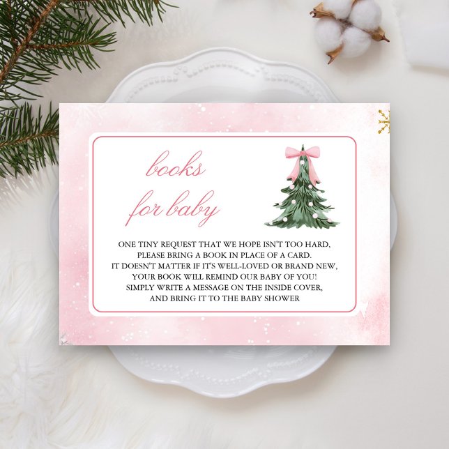Carte D'accompagnement Baby It's Cold Outside Pink Bow Book Demande (Créateur téléchargé)