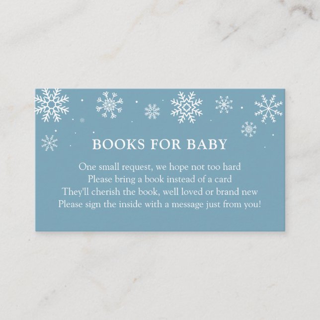 Carte D'accompagnement Baby It's Cold Outside Winter Shower Book for Baby (Devant)