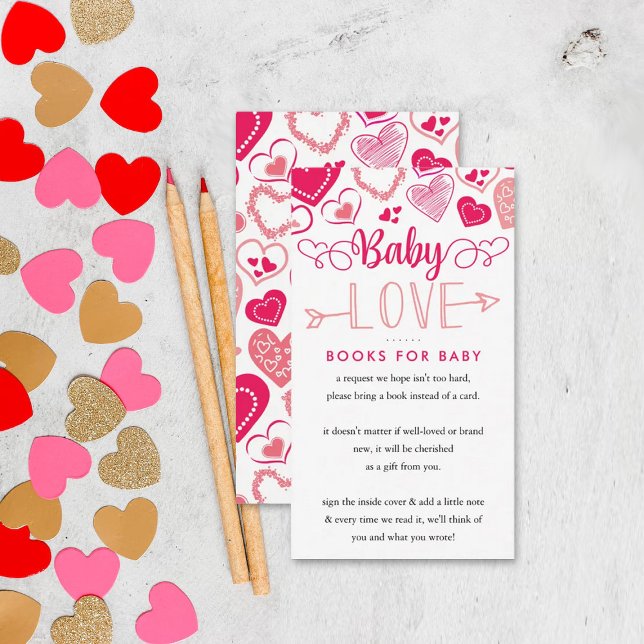 Carte D'accompagnement "Baby Love" Livre de Baby shower de la Saint-Valen (Créateur téléchargé)
