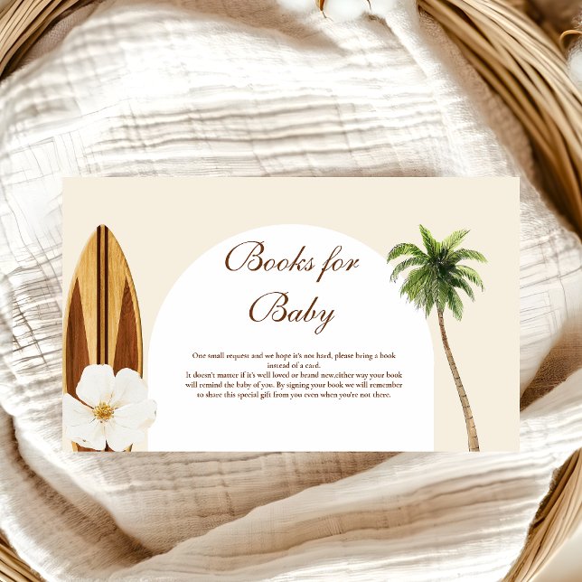 Carte D'accompagnement Baby on Board Beach Baby showers Livres pour bébé (Créateur téléchargé)