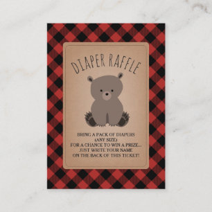 Carte D'accompagnement Baby shower à couche d'ours