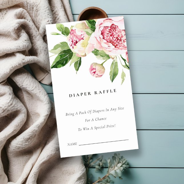 Carte D'accompagnement Baby shower à feuillu doux à pois floral (Créateur téléchargé)