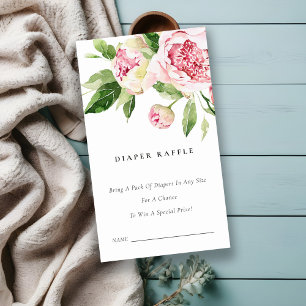 Carte D'accompagnement Baby shower à feuillu doux à pois floral
