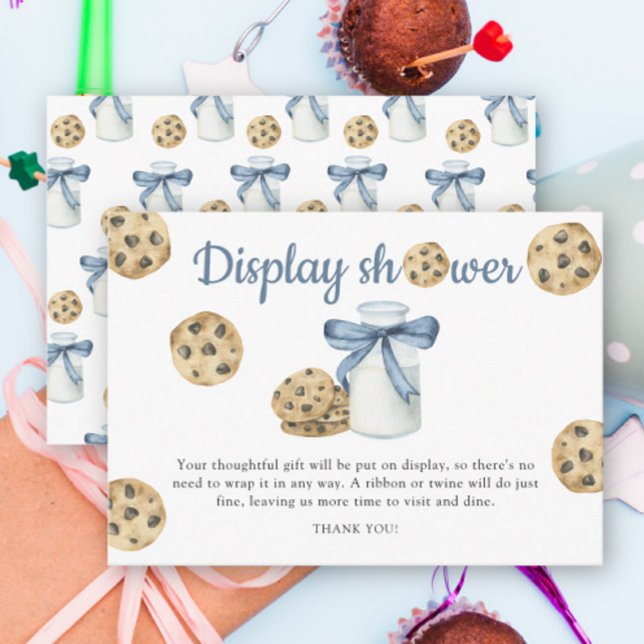 Carte D'accompagnement Baby shower au lait et biscuits - douche d'afficha (Créateur téléchargé)