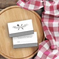 Baby shower barbecue Raffin Vintage Gris Plaid
