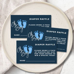Carte D'accompagnement Baby shower bleu de la marine de caleçon