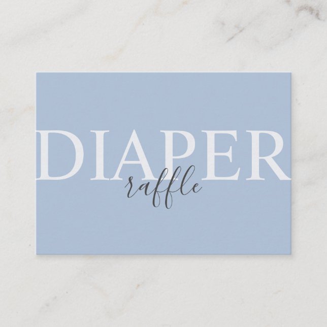 Carte D'accompagnement Baby shower bleu Dusty simple et moderne (Devant)