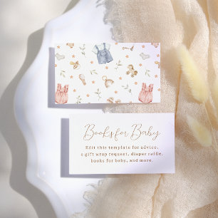 Carte D'accompagnement Baby shower Boho Baby Clothes