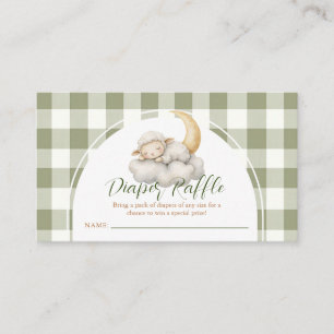 Carte D'accompagnement Baby shower Boho Mignon petite agneau Tirage au so