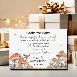 Carte D'accompagnement Baby shower Boho Woodland Forest Animaux