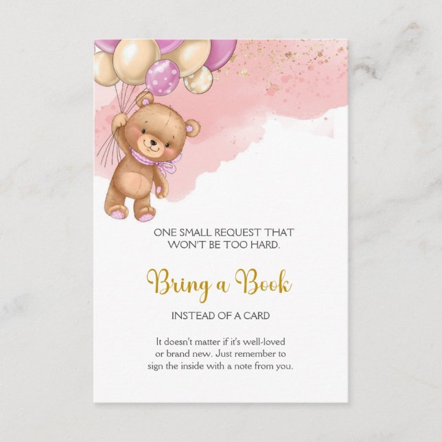 Carte D'accompagnement Baby shower Book for Baby Encape Card (Devant)