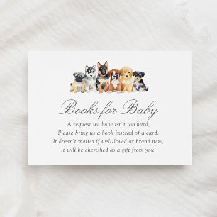 Carte D'accompagnement Baby shower Chien Chien Chien Chien Chien Chien Li