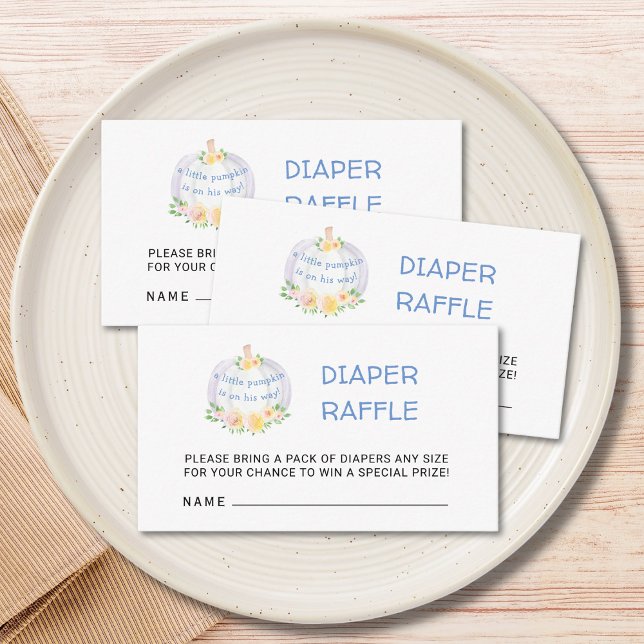 Carte D'accompagnement Baby shower Citrouille  de  de carreaux (Créateur téléchargé)
