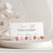 Baby Shower Couches de Bébé Fleurs de Fraise Rose 