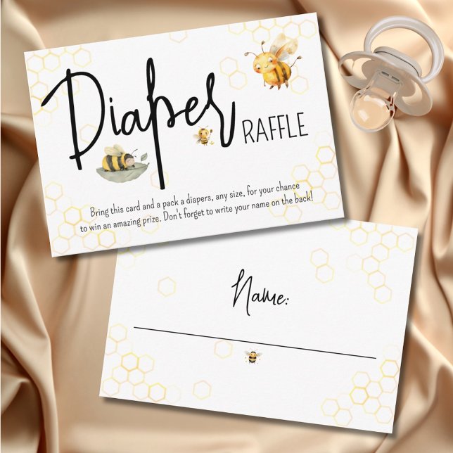 Carte D'accompagnement Baby shower d'abeilles Sexe Neutre Douce Quitter R (Créateur téléchargé)