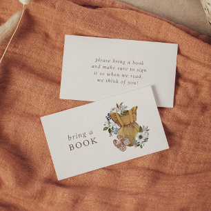 Carte D'accompagnement Baby shower d'allaitement Neutral Boho Apportez un