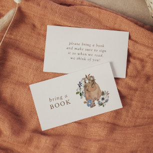 Carte D'accompagnement Baby shower d'allaitement Neutral Boho Apportez un