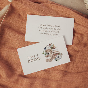 Carte D'accompagnement Baby shower d'allaitement Neutral Boho Apportez un
