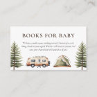 Baby shower d'aquarelle de la forêt de camping