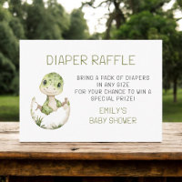Baby shower d'aquarelle Dinosaur