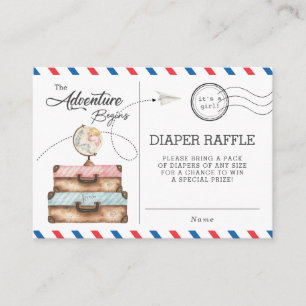 Carte D'accompagnement Baby shower d'aventure Déchets de couches