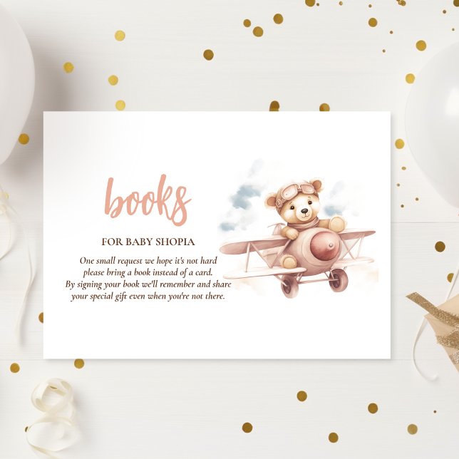 Carte D'accompagnement Baby shower d'aventure Whimsical Pink (Créateur téléchargé)