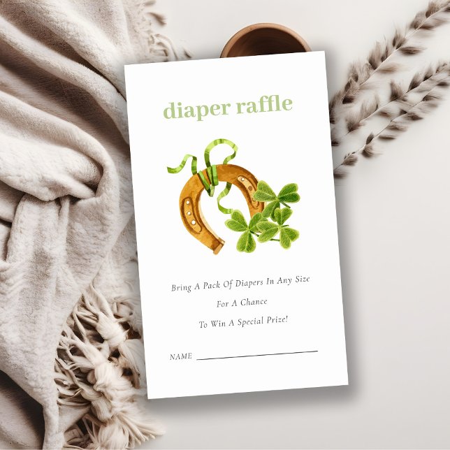Carte D'accompagnement Baby shower de  au fromage Shamrock très chanceux (Créateur téléchargé)