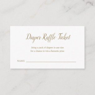 Carte D'accompagnement Baby shower de billet Neutre sur les couches pour 
