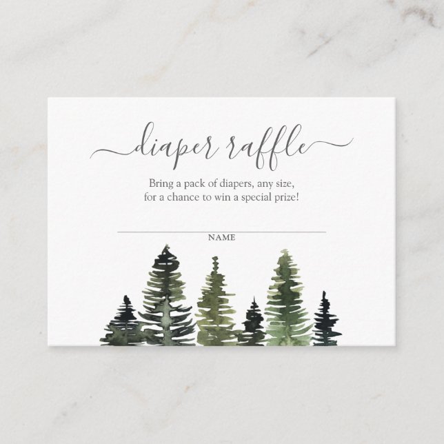 Carte D'accompagnement Baby shower de bois rustique de feuillage (Devant)