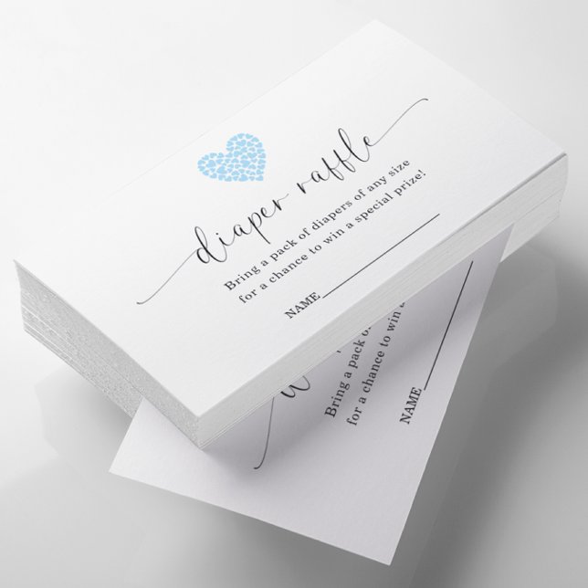 Carte D'accompagnement Baby shower de carafe bleu Coeur (Créateur téléchargé)