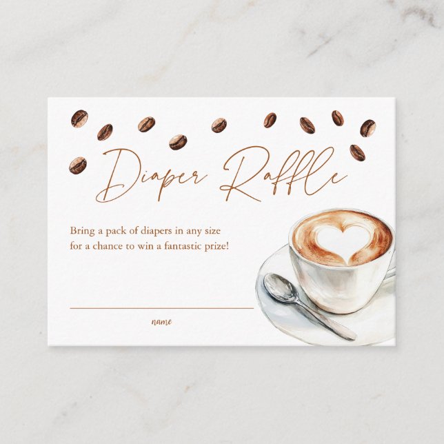 Carte D'accompagnement Baby shower de carafe de café (Devant)