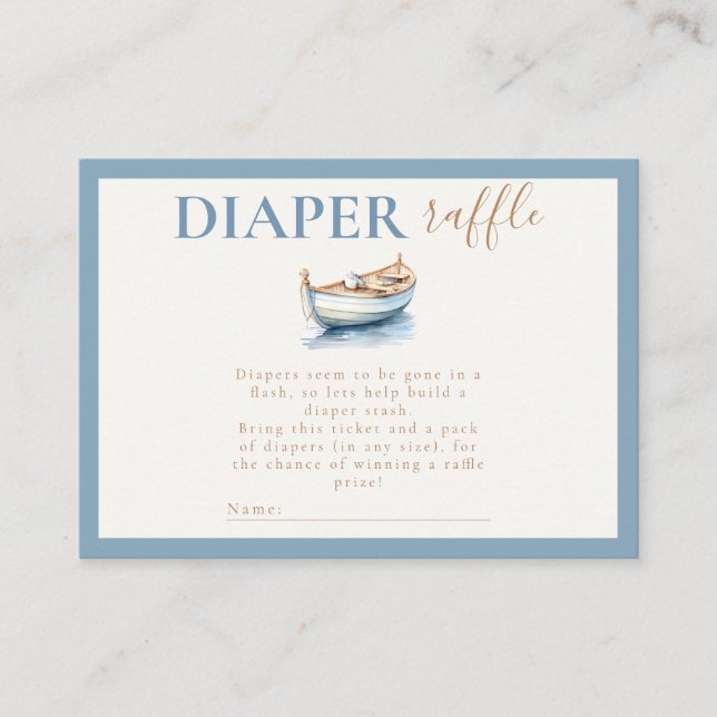 Carte D'accompagnement Baby shower de carafe de l'ours en peluche Nautiqu (Devant)