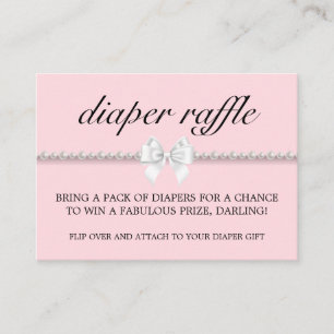 Carte D'accompagnement Baby shower de carafe de verre rose vif Tiffany