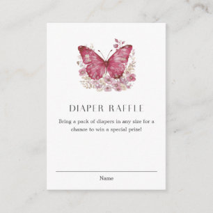 Carte D'accompagnement Baby shower de carafe papillon
