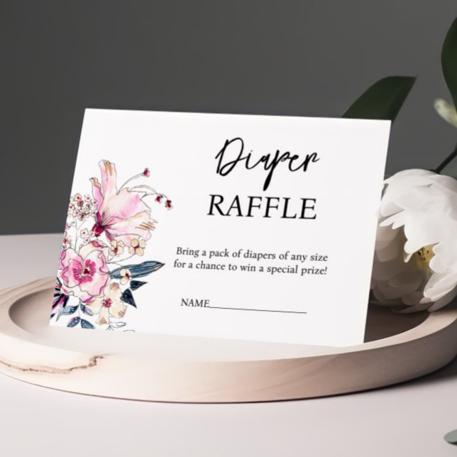Carte D'accompagnement Baby shower de carafe rose floral (Créateur téléchargé)