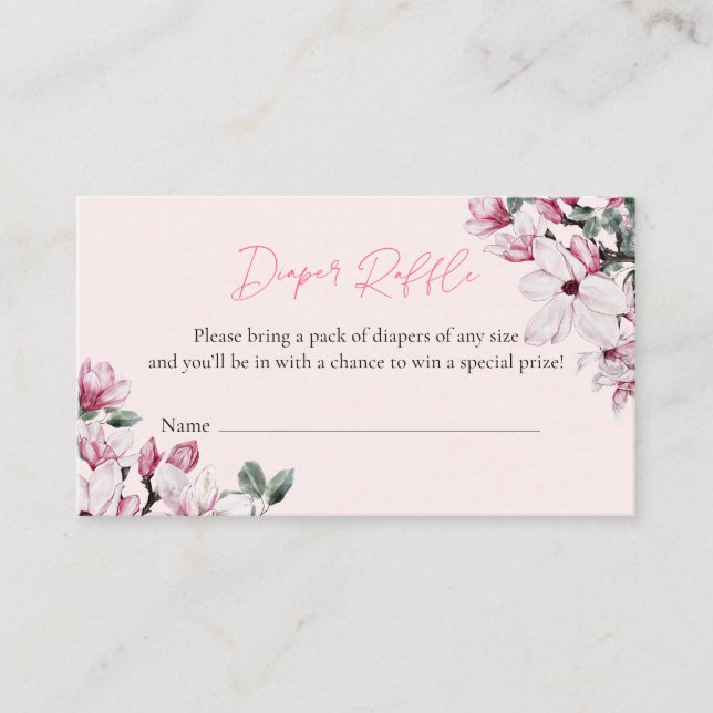 Carte D'accompagnement Baby shower de carafe rose floral (Devant)
