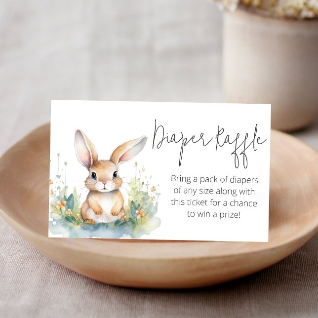Carte D'accompagnement Baby shower de chapelure de lapin (Créateur téléchargé)