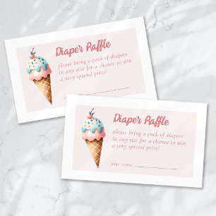 Carte D'accompagnement Baby shower de crème glacée au calamar