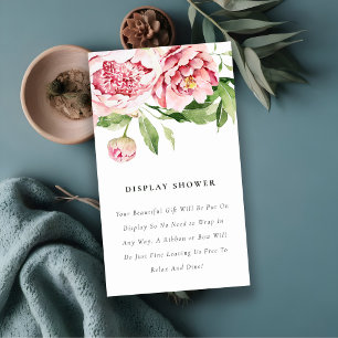 Carte D'accompagnement Baby shower de douche à ciel ouvert flou doux